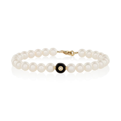 Pearl bracelet "Deep see"
