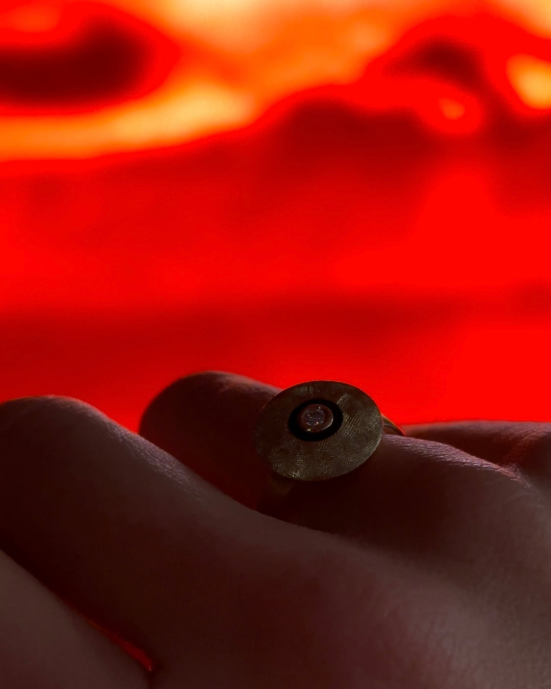 Ring with diamond "SUN"