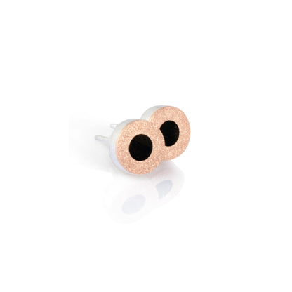 Earrings "MINI DOT" with ebony